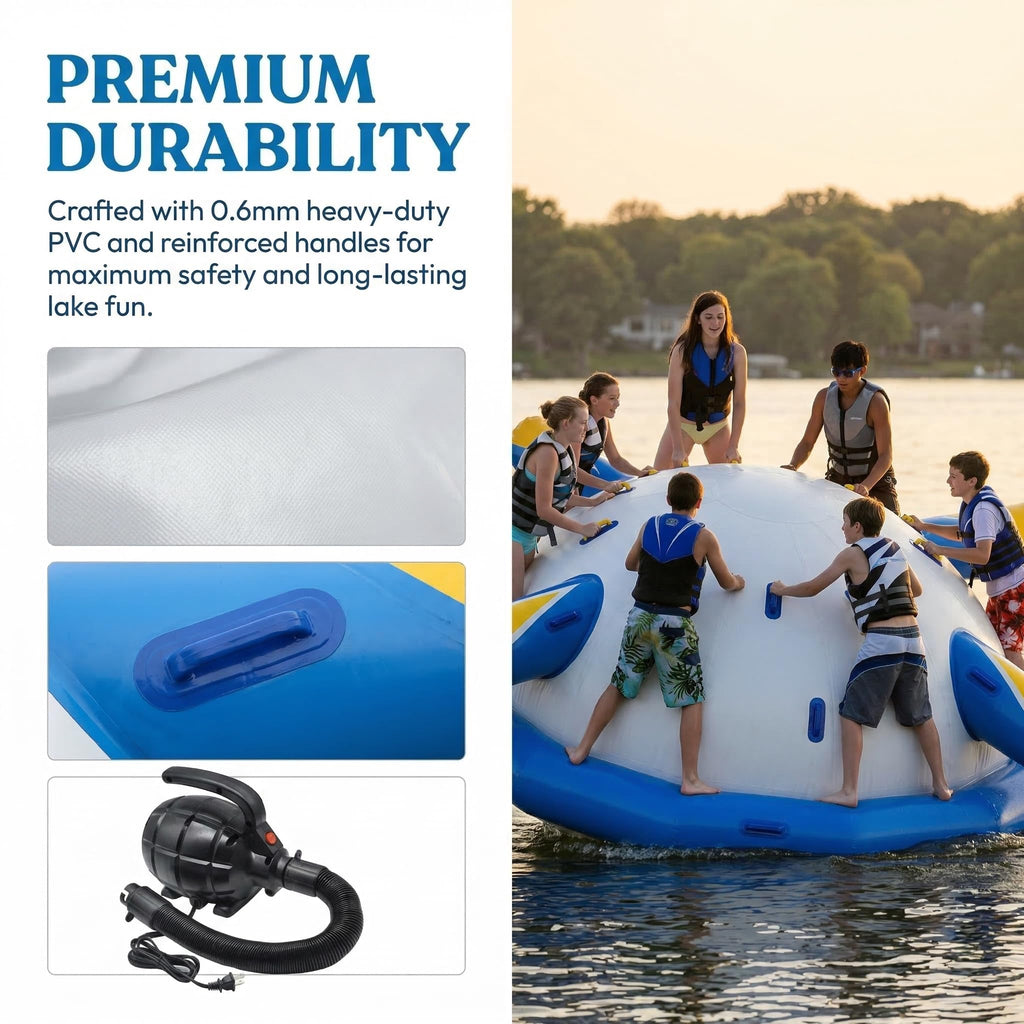 AIRMAT FACTORY 13-Ft Inflatable Disco Boat for 8–10 People