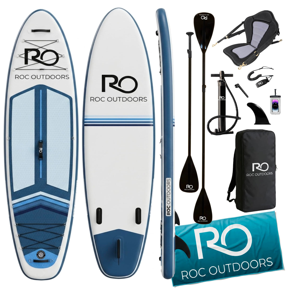 Roc 10'6" Inflatable Stand-Up Paddle Board with Accessories