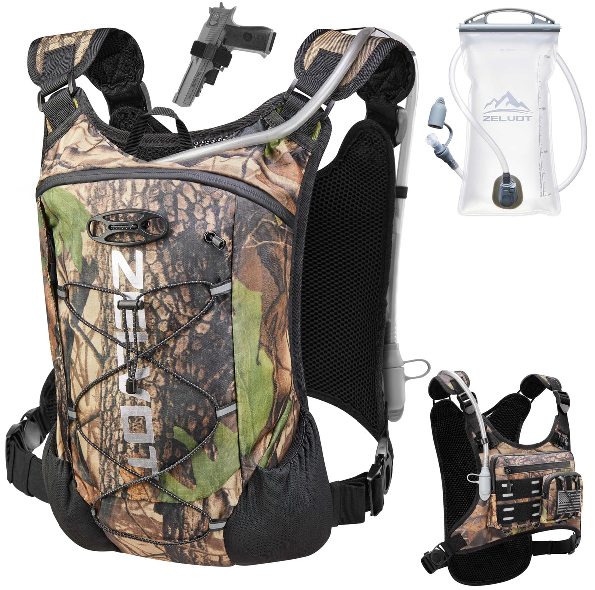 Zelvot Lightweight Hydration Running Vest with 2L Water Bladder