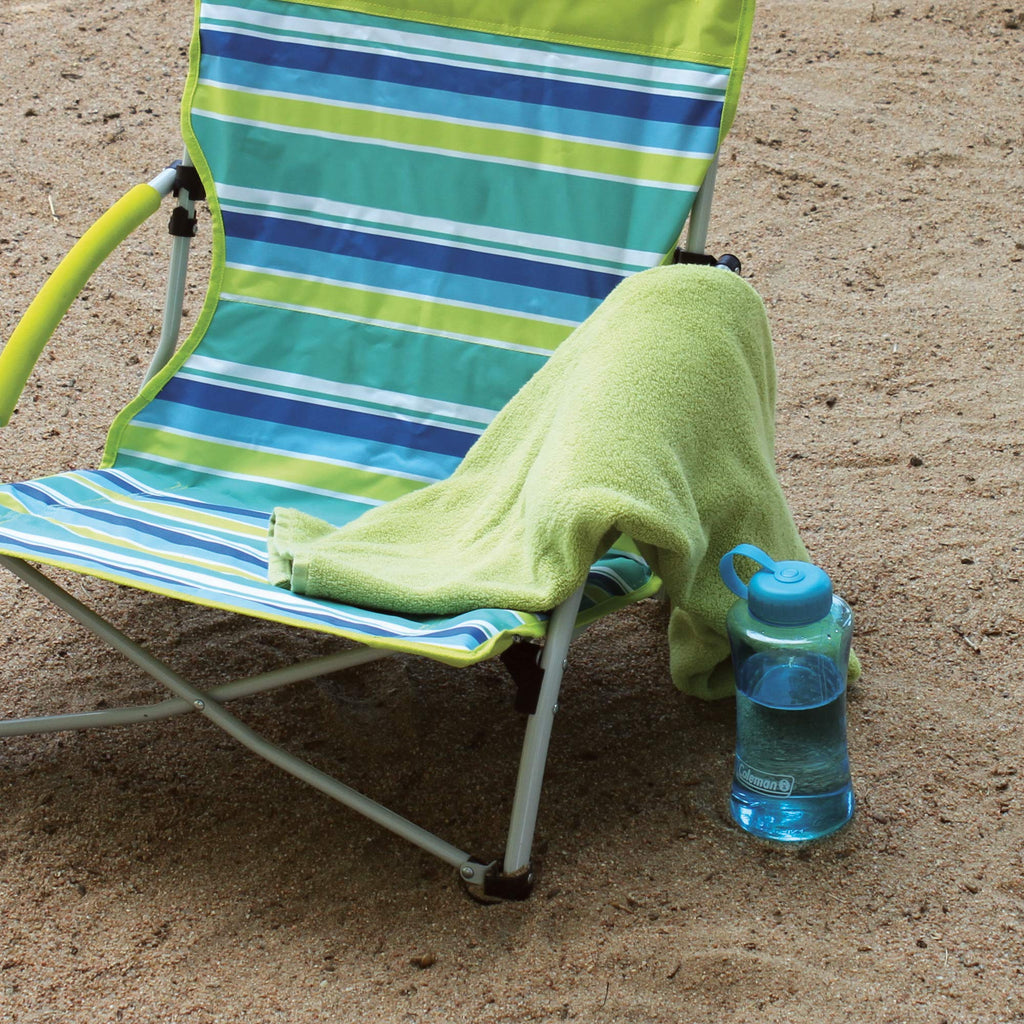 Coleman Utopia Breeze Lightweight Beach Chair with Cup Holder