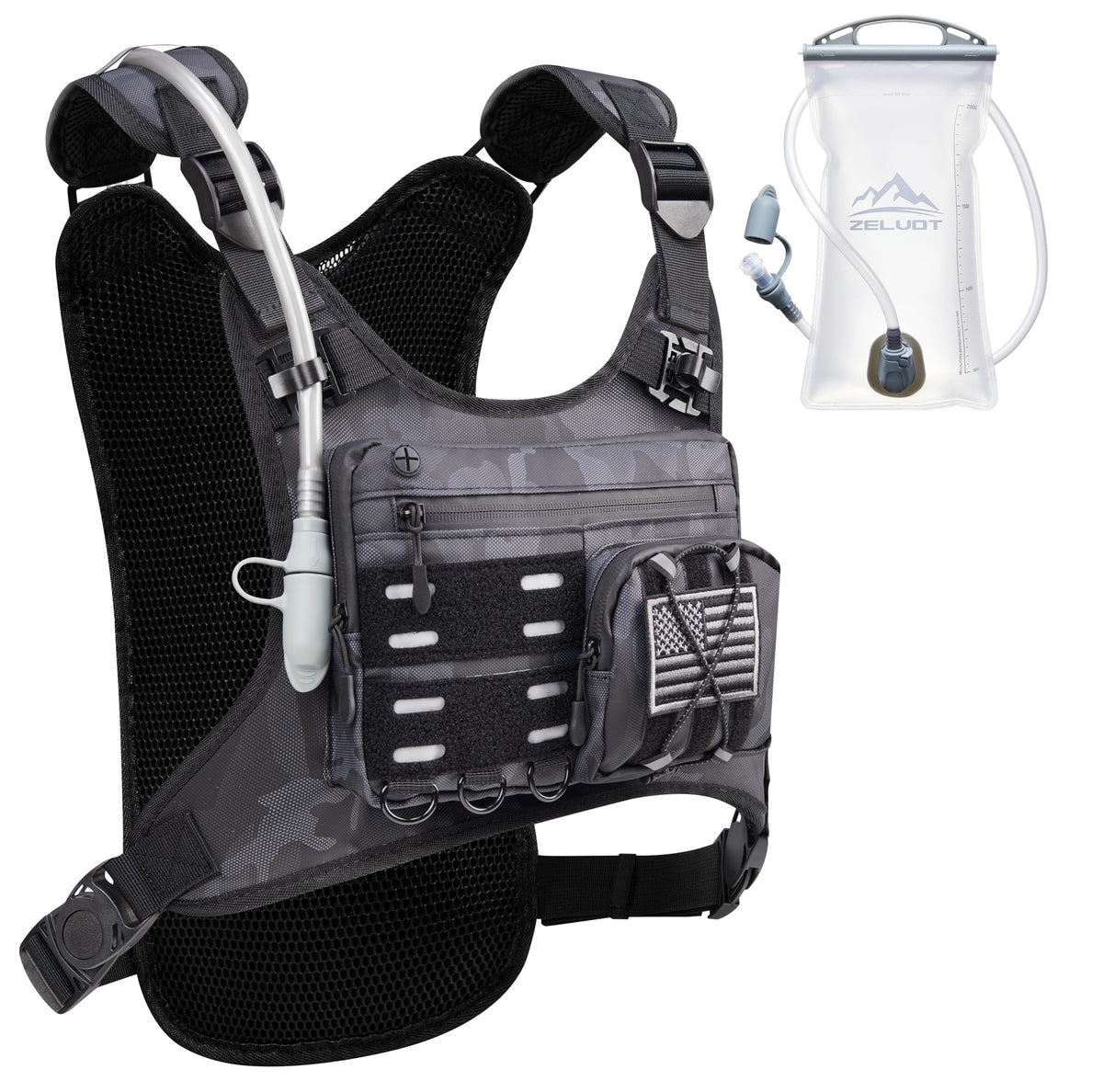 Zelvot Lightweight Hydration Running Vest with 2L Water Bladder