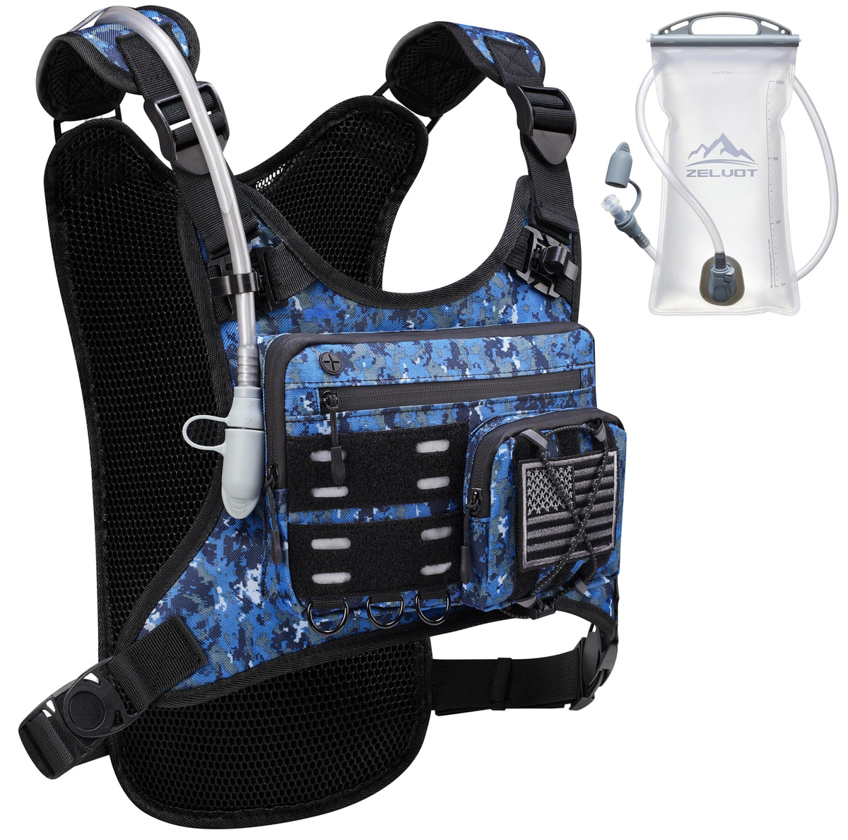 Zelvot Lightweight Hydration Running Vest with 2L Water Bladder