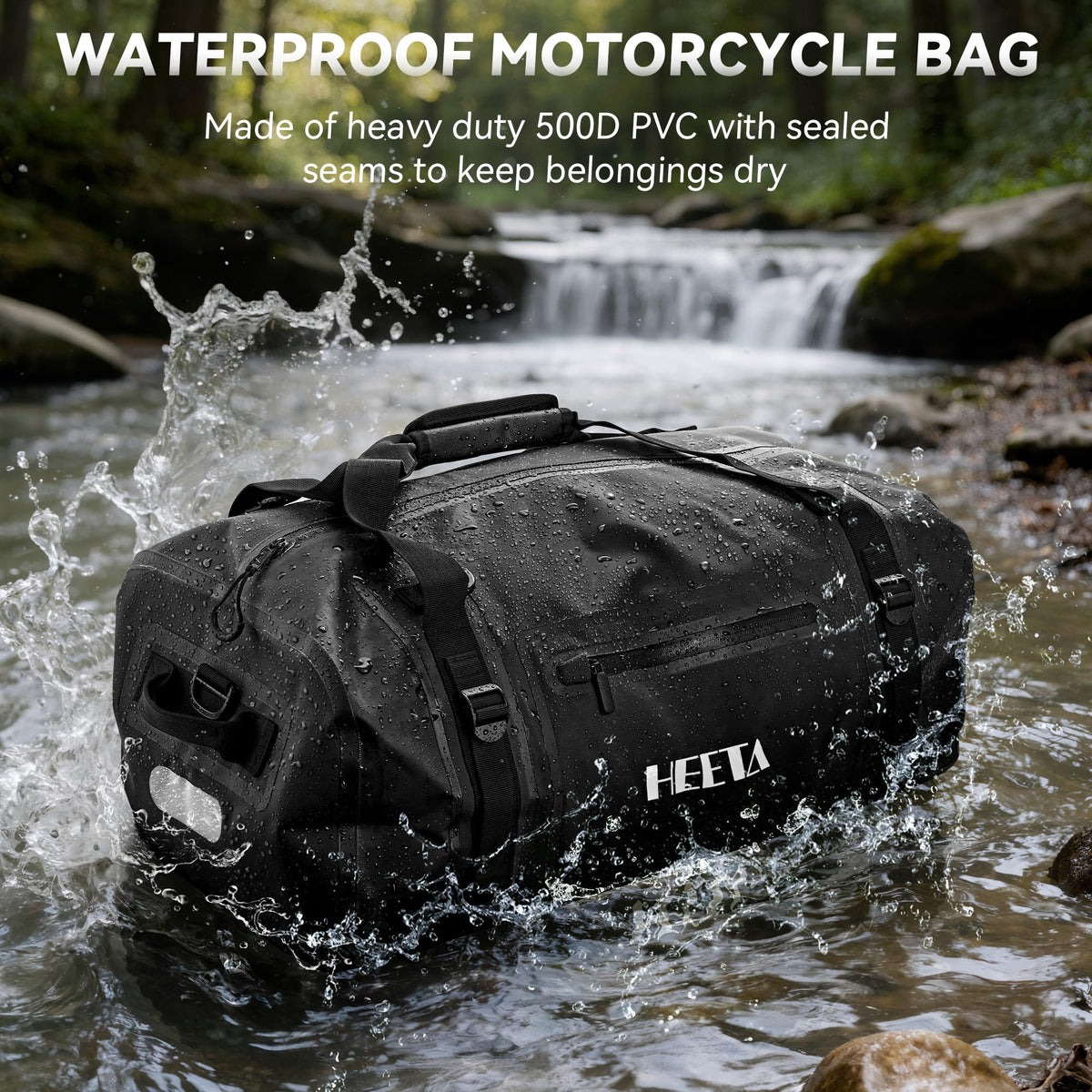 HEETA Waterproof Motorcycle Dry Bag Duffel Luggage Travel Bags 30L/50L/70L