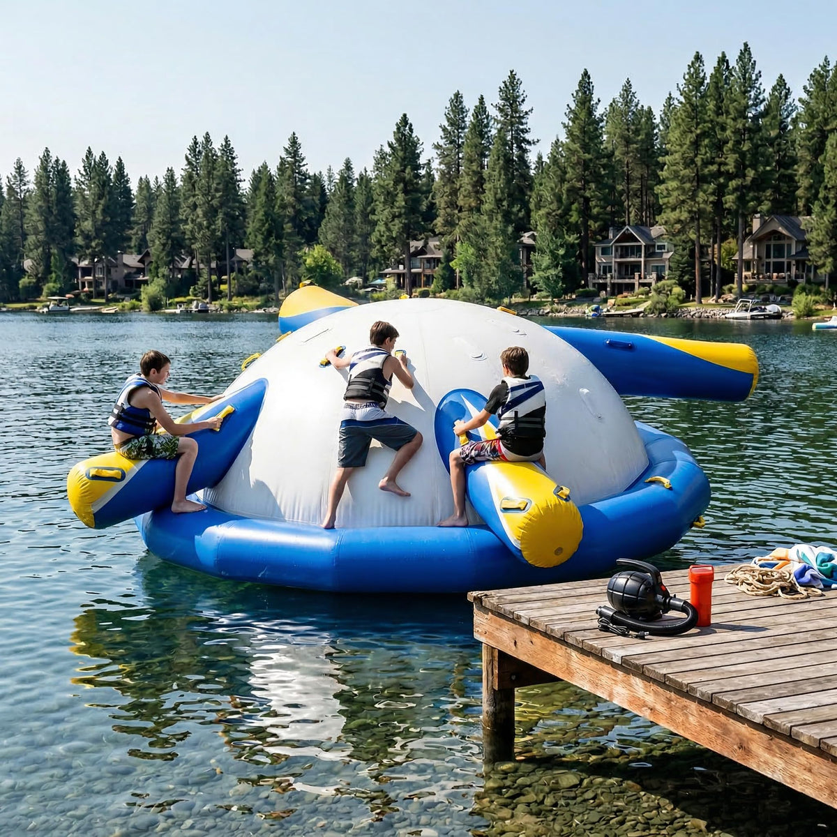 AIRMAT FACTORY 13-Ft Inflatable Disco Boat for 8–10 People