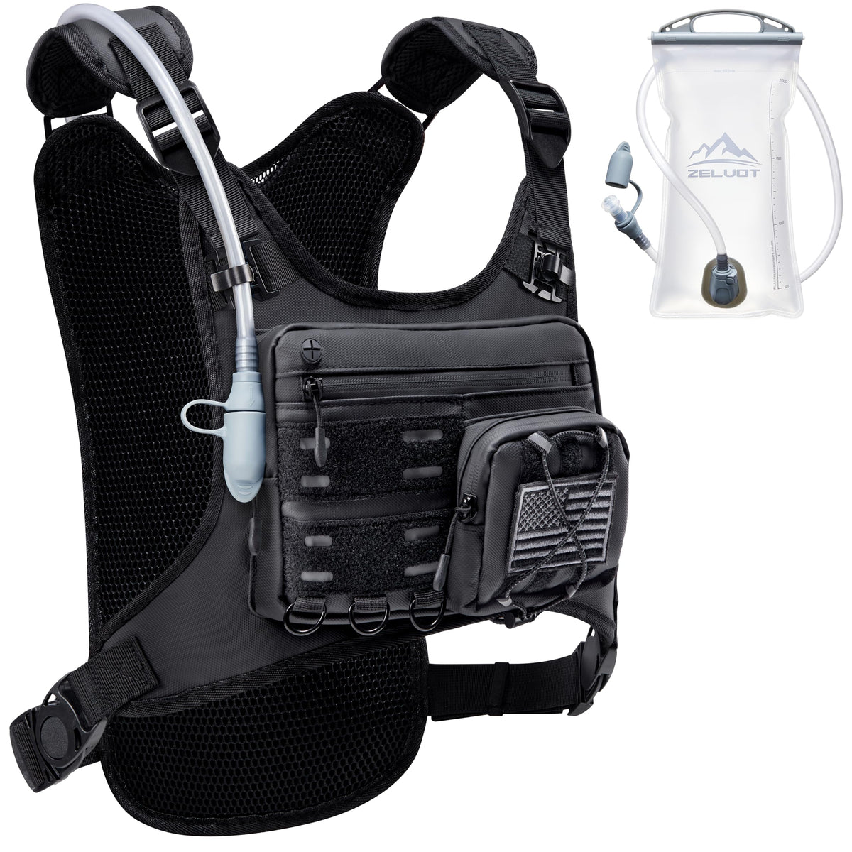 Zelvot Lightweight Hydration Running Vest with 2L Water Bladder