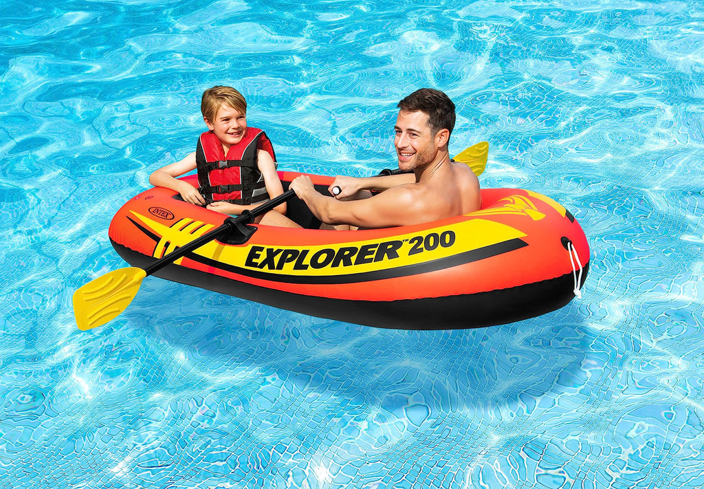 INTEX Explorer Compact Inflatable Boat with Dual Air Chambers